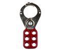 Safety Hasp Lockout, Steel, Red